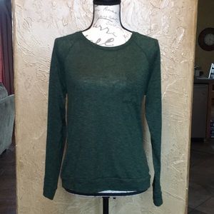 Forever 21 long sleeve green top